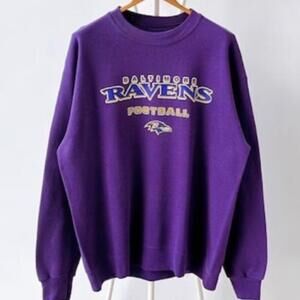 Baltimore Ravens Nfl Sweatshirt Retro Purple B578900